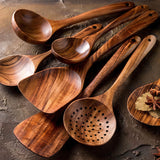 7-Piece Teak Tree Utensil Set